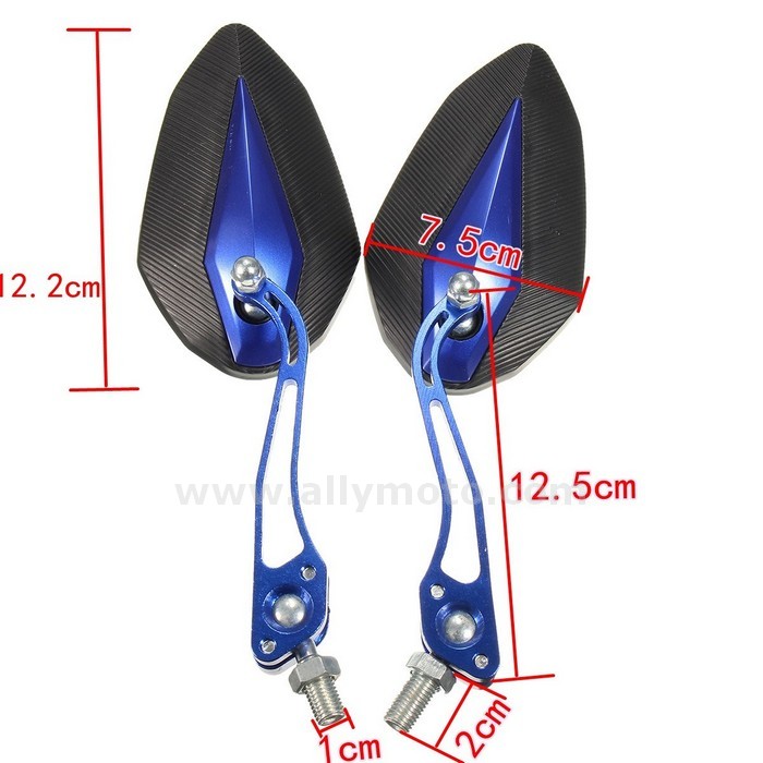 88 Universal 10Mm 8Mm Motorcycle Rear View Mirrors Yamaha Honda Suzuki@4